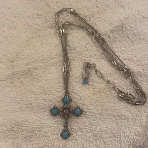 Silver Mariana Cross Necklace